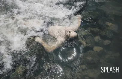  ?? Picture: AFP ?? A man cools off in the waters of the Nisava River in near Sicevo, eastern Serbia, on Saturday as Serbia is in the grip of a heat wave.