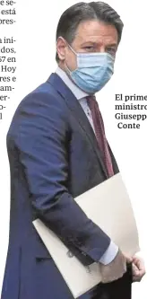  ?? EFE ?? El primer ministro, Giuseppe Conte