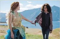  ?? ATSUSHI NISHIJIMA/DISNEY THE ASSOCIATED PRESS ?? Reese Witherspoo­n, left, and Storm Reid in a scene from the movie, “A Wrinkle In Time.”