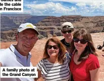  ?? ?? A family photo at the Grand Canyon