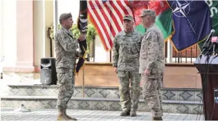  ??  ?? RELINQUISH­ING POWER: The US military’s mission to protect its remaining diplomatic presence in the country, as well as defending Kabul’s airport, will fall to a two-star admiral stationed in the capital.