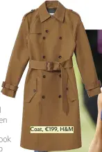  ??  ?? Coat, €199, H&amp;M