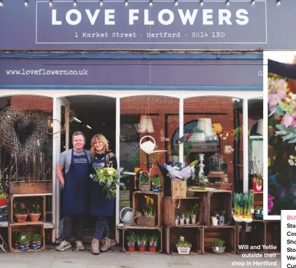  ??  ?? will and Yellie outside their shop in Hertford