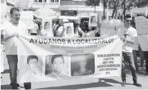  ??  ?? CIUDAD JUÁREZ,Chih.- Junto con vecinos y amigos, familiares del niño Juan Manuel Ruiz García realizaron una marcha pacífica para exigir a autoridade­s que lo busquen.