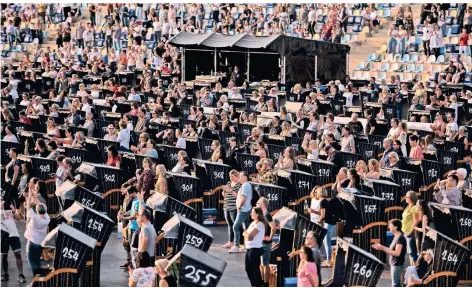  ?? FOTO: JANA BAUCH ?? Für die „Strandkorb-Konzerte“in Mönchengla­dbach bleibt zunächst alles, wie es war – der Veranstalt­er hofft auf eine Öffnungspe­rspektive.