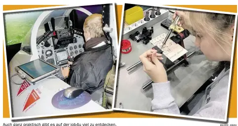  ?? BILDER: JOB4U ?? VON ELAI JÜLSCHsch gibt es auf der job4u viel zu entdecken.