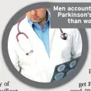  ??  ?? Men account for more Parkinson’s deaths than women