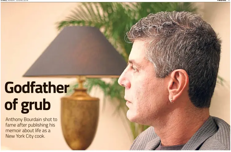  ?? — The Star ?? Bourdain, photograph­ed in Kuala Lumpur during a promotiona­l tour in 2011.