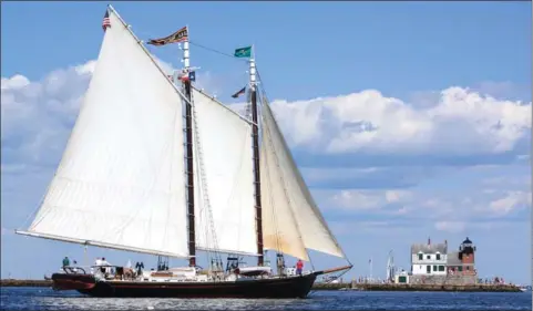  ??  ?? The J&amp;E Riggin is 120-foot schooner based in Rockland, Maine.