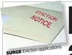  ?? ?? s applicatio­n SURGE Eviction