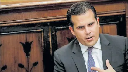  ?? AFP ?? Caída. El saliente gobernador Ricardo Rosselló. Dos semanas de protestas lo obligaron a renunciar.