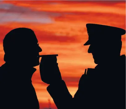  ??  ?? A third of arrests carried out by Dyfed-powys Police last weekend were for suspected drink or drug-driving offences.