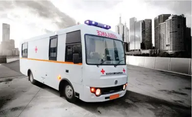  ??  ?? ⇩ JCBL has built many ambulances.
