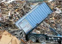  ??  ?? Vineyard posts make up 22 per cent of timber going to landfill, though that proportion would increase if stockpiled posts around the region were included.