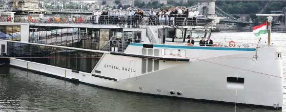  ?? CRYSTAL CRUISES ?? Crystal Ravel joins the Crystal river cruise fleet in Budapest, bringing the number of river cruise ships for the line to five.