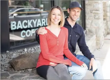 ?? PHOTO COURTESY BACKYARD BEANS COFFEE COMPANY ?? Backyard Beans Coffee Company Co-owners Laura and Matt Adams.