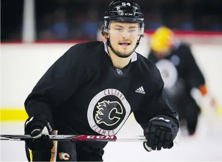  ?? AL CHAREST ?? With an injury to TJ Brodie, the Calgary Flames have called up 21-year-old Swedish defenceman Rasmus Andersson from the American Hockey League’s Stockton Heat, where he accumulate­d 38 points in 53 games and was named an AHL all-star.