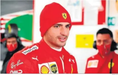  ?? FERRARI ?? Carlos Sainz, en su estreno con Ferrari.