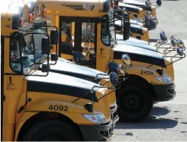  ?? CITIZEN FILE PHOTO ?? When students board school buses to head to class this week, there will be a new curriculum at B.C. schools.