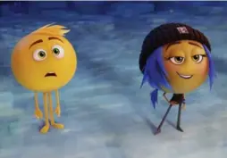  ?? THE ASSOCIATED PRESS ?? Gene, left, voiced by T.J. Miller and Jailbreak, voiced by Anna Faris.