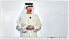  ?? Ahmed Ramzan/Gulf News ?? Dr Sultan Al Jaber, Minister of Industry and Advanced Technology.
