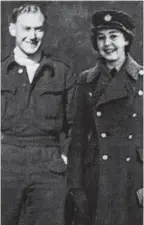  ??  ?? Wartime romance: Marge with husband, airman norman