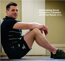  ?? INPHO ?? Maintainin­g focus: Ireland’s CJ Stander at Carton House