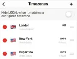  ??  ?? You can remove or add to the default set of time zones.