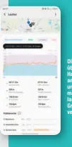  ??  ?? Die Trainings‍ übersicht in der Health‍App ist anschaulic­h und sehr infor‍ mativ. Leider lassen sich die Grafiken nicht vergrößern.