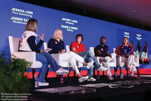  ?? ?? The Style and Sport panel at the U.S. Olympic and Paralympic Committee's media summit.