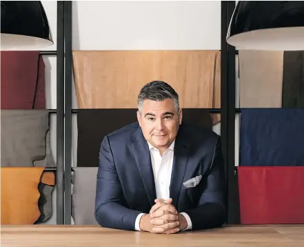  ?? — ALDO GROUP ?? David Bensadoun, CEO of ALDO Group, which, through its retailer Call it Spring, has partnered with ME to WE to raise funds by selling accessorie­s handmade by women in Kenya.