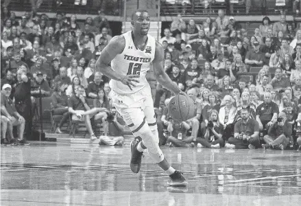  ??  ?? Guard Keenan Evans scored 17.5 points per game this season for Texas Tech. MICHAEL C. JOHNSON/USA TODAY SPORTS