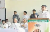  ?? HT PHOTO ?? Rajasthan Congress chief Sachin Pilot addresses party members on Tuesday.