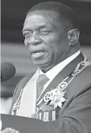  ??  ?? President Emmerson Mnangagwa