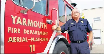  ?? ERIC BOURQUE PHOTO ?? Lynn Seeley is president of the Yarmouth Firefighte­rs Associatio­n.