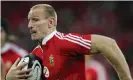  ??  ?? Playing against the All Blacks for the Lions in 2005. Photograph: David Gray/Reu