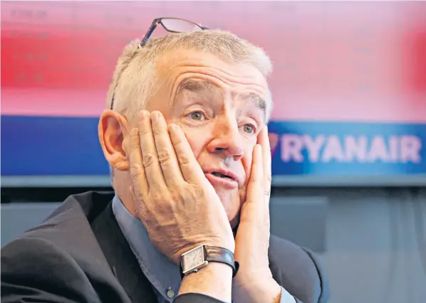  ?? ?? Michael O’Leary puts much of his success down to his background as an accountant