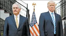  ?? PABLO MARTINEZ MONSIVAIS/AP 2017 ?? Sources say President Trump asked then-Secretary of State Rex Tillerson to intervene in a federal case.