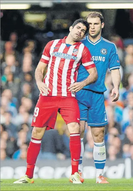 ?? FOTO: SIRVENT ?? Diego Costa tendrá que seguir ‘peleando’ para cumplir su deseo de volver al Atlético