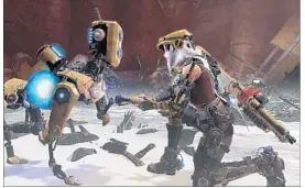  ?? Armature Studio ?? A NEW GAME expected to shine this week at the Electronic Entertainm­ent Expo is Xbox One’s “ReCore,” which features a woman and her robotic dog.