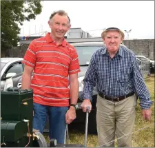  ?? Photo by Michelle Cooper Galvin ?? Dan Buckley and Gary Murphy. Castlegreg­ory. at the Mid Kerry Vintage Rally.