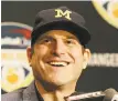  ?? Marta Lavandier / Associated Press 2016 ?? Jim Harbaugh doesn’t think much of 49ers CEO Jed York and ex-GM Trent Baalke.