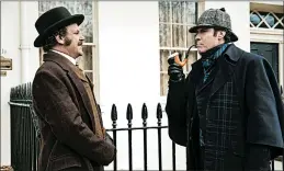  ?? GILES KEYTE/SONY PICTURES ?? John C. Reilly, left, and Will Ferrell in “Holmes &amp; Watson.”