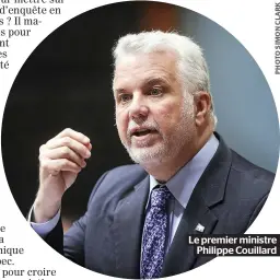  ??  ?? Le premier ministre Philippe Couillard