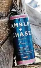  ?? COURTESY OF AL FRESCO ?? Al Fresco in Palm Beach recently began serving AMBLE + CHASE, a canned rosé sourced from vintners in Provence, France.