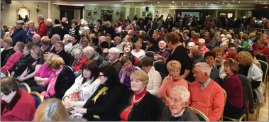  ?? Photo by Domnick Walsh ?? It seemed as if half of North Kerry was present in the Listowel Arms Hotel on Friday for the launch of Fr Pat Moore’s memoirs Weathering a Storm on Friday night. It was estimated that up to a thousand turned out for the special event in a mark of how...