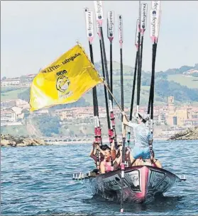  ??  ?? San Juan celebra la victoria del pasado fin de semana en Orio