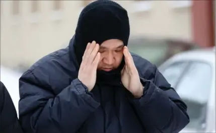  ?? TREVOR HAGAN, THE CANADIAN PRESS ?? Will Baker, formerly known as Vince Li, leaves a court building in Winnipeg on Monday. The schizophre­nic man who beheaded and cannibaliz­ed a fellow passenger on a Greyhound bus could know later this week whether he will be granted his freedom.