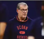  ?? Elsa / Getty Images ?? UConn coach Geno Auriemma has had 43 of his former players drafted by WNBA teams since the league’s inception in 1997.