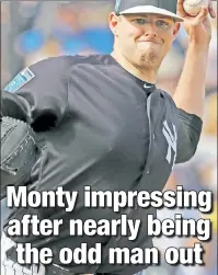  ?? N.Y. Post: Charles Wenzelberg ?? HIGH-FIVE! Jordan Montgomery is the Yankees No. 5 starter after the Bombers’ off-season dalliances with Yu Darvish and Gerrit Cole.